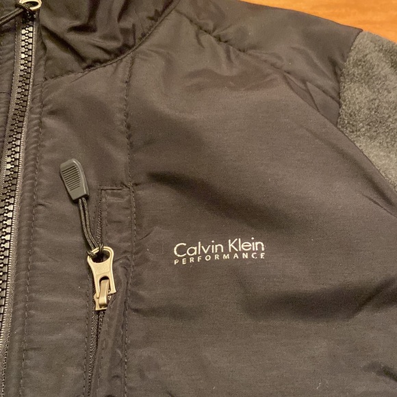 Calvin Klein Performance Fleece Nylon Jacket - Picture 2 of 10